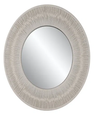 Uttermost Sailor's Knot Small Round Mirror In White