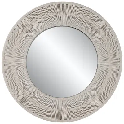 Uttermost Sailor's Knot White Rope 33" Round Wall Mirror