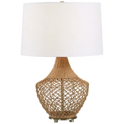 Uttermost Samori 24 1/2" Rattan Table Lamp In Brown