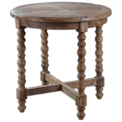 Uttermost Samuelle 26" Wide Reclaimed Wood End Table