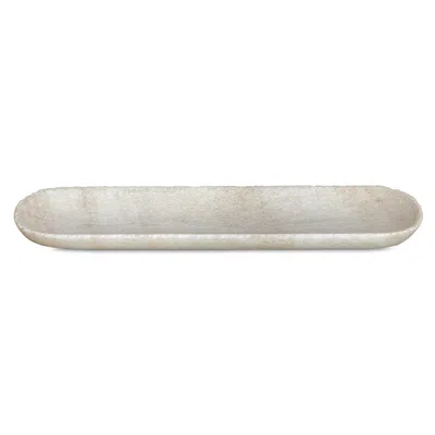 Uttermost Sculpted 21 3/4" L X 1 1/4" H Onyx Bowl
