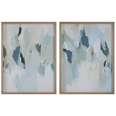 Uttermost Seabreeze 42"h 2-piece Framed Canvas Wall Art Set