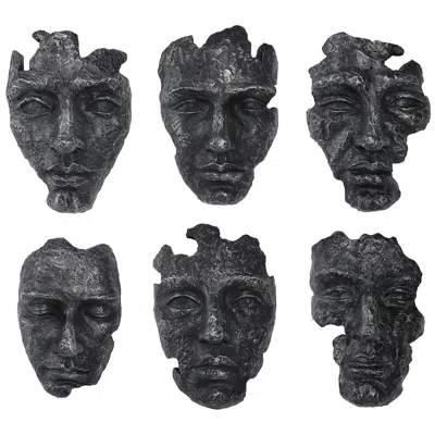 Uttermost Self-portrait Steel Gray 6-piece Wall Decor Set