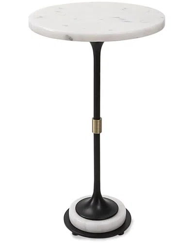Uttermost Sentry Marble Accent Table In Black