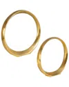 Uttermost Set Of 2 Jimena Ring Sculptures In Gold