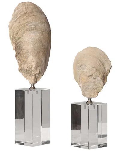 UTTERMOST UTTERMOST SET OF 2 OYSTER SHELL SCULPTURES