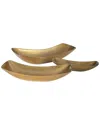 Uttermost Set Of 3 Anas Antique Bowls In Gold