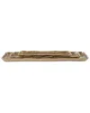 Uttermost Set Of 3 Artisan Antique Trays In Gold