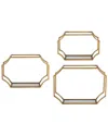 Uttermost Set Of 3 Lindee Gold Wall Shelves