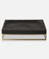 Uttermost Shadowstone Tray In Black