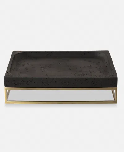 Uttermost Shadowstone Tray In Black