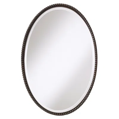 Uttermost Sherise Bronze 22" X 32" Oval Wall Mirror