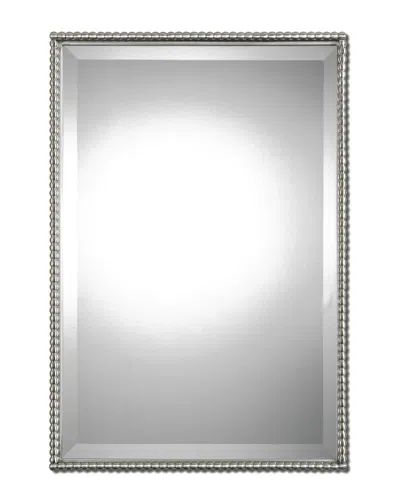 Uttermost Sherise Brushed Nickel Mirror In Gray
