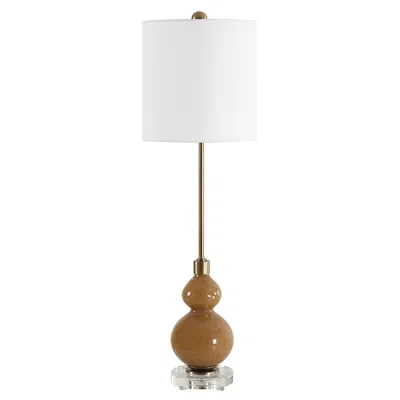 Uttermost Sienna 36" High Caramel Brown Gourd Buffet Table Lamp