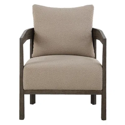 Uttermost Sienna Cocoa Wood Accent Chair