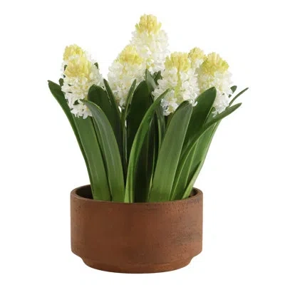 Uttermost Sincerity Potted Hyacinth Plant In White,yellow