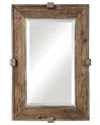 Uttermost Siringo Weathered Wood Mirror In Brown
