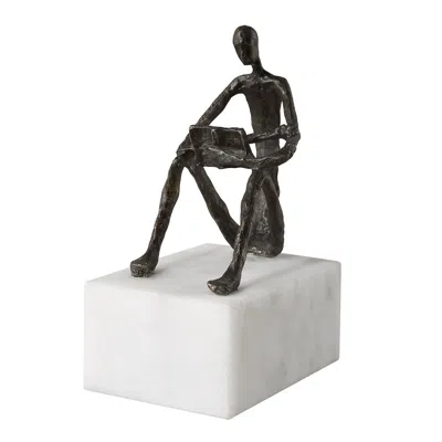 Uttermost Sit Back Relax And Read 6" High Sculpture