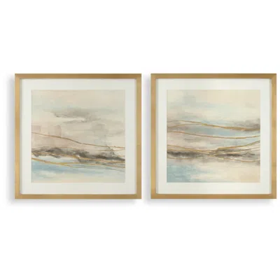 Uttermost So Golden Framed Prints 2-piece Wall Art In Multi
