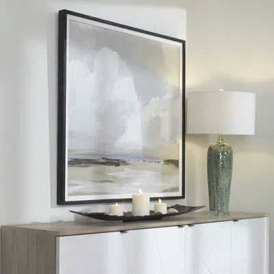 Uttermost Soft Clouds Framed Print In White