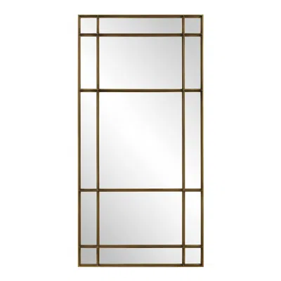 Uttermost Spurgeon Gold 39 1/2" X 79 3/4" Window Wall Mirror