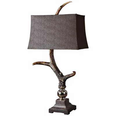 Uttermost Stag Horn 34 1/4" Red Deer Rustic Western Table Lamp