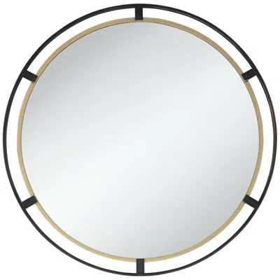 Uttermost Starbird Bronze And Gold 34" Round Wall Mirror