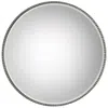 Uttermost Stefania Antiqued Silver Leaf 40" Round Oversized Mirror