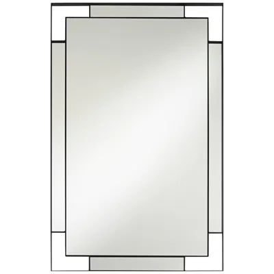 Uttermost Stellan Matte Black 24 1/2" X 38" Rectangular Wall Mirror