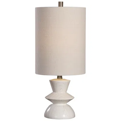Uttermost Stevens 23 1/2" Modern Faux Wood Accent Table Lamp