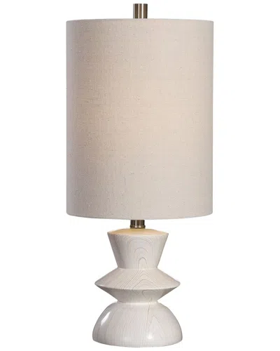 Uttermost Stevens Bleached Wood Buffet Lamp In Brown