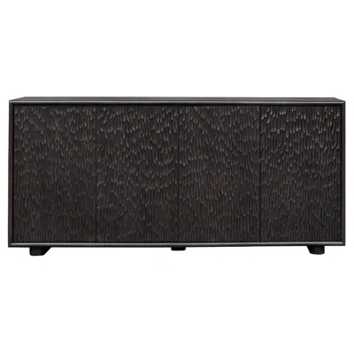 Uttermost Stevenson Ebony Mindi Wood 4 Door Cabinet