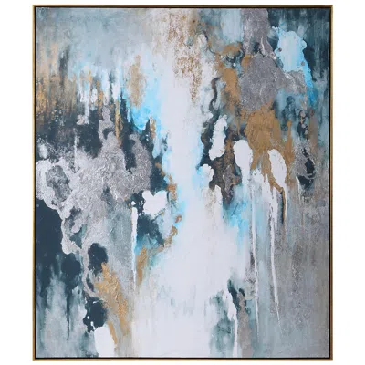 Uttermost Stormy Seas 61" High Framed Canvas Wall Art