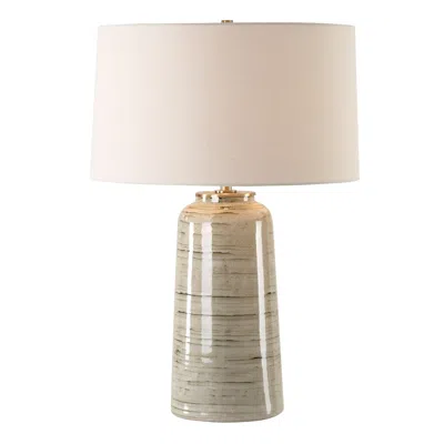 Uttermost Strata 26 1/4" High Tan Glaze Ceramic Table Lamp