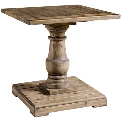 Uttermost Stratford 26" Wide Reclaimed Fir Wood Pedestal End Table