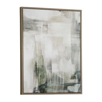 Uttermost Subliminal Drift Framed Modern Art In Black;brown;white;green;gray