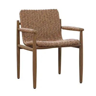Uttermost Sumba Golden Flax Outdoor Lounge Chair In Brown