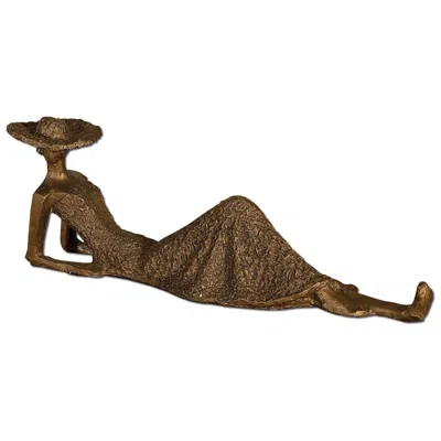 Uttermost Summer Days 17" Wide Antique Bronze Tabletop Statue In Metallic