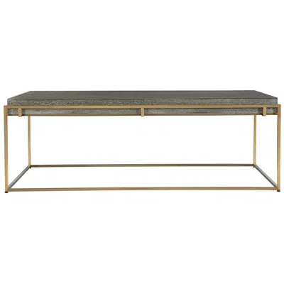 Uttermost Surround 16" H Brushed Brass Coffee Table