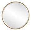 Uttermost Sutton Aged Gold 47" Round Oversized Wall Mirror In Gold