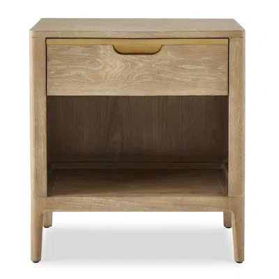 Uttermost Tabi Wood Side Table In Oak Wood