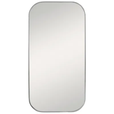 Uttermost Taft 41" X 21" Polished Nickel Rectangular Wall Mirror