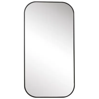 Uttermost Taft Black 21" X 41" Framed Wall Mirror