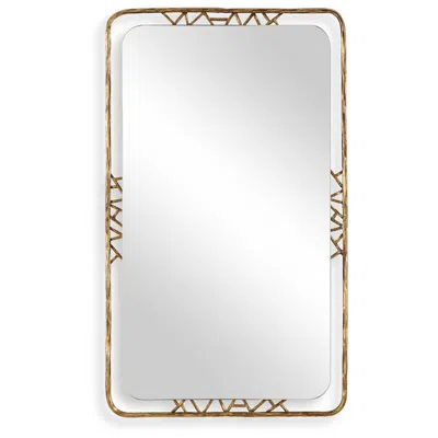 Uttermost Tahoma Gold Metal 30" X 50" Wall Mirror