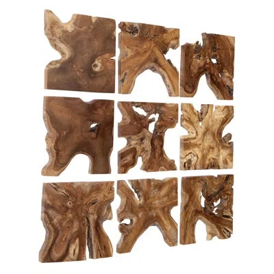 Uttermost Talia Wood Wall Decor Set In Brown