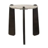 Uttermost Talud Modern Marble Side Table In Gray