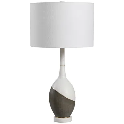 Uttermost Tanali 28 1/2" Charcoal And White Ceramic Table Lamp