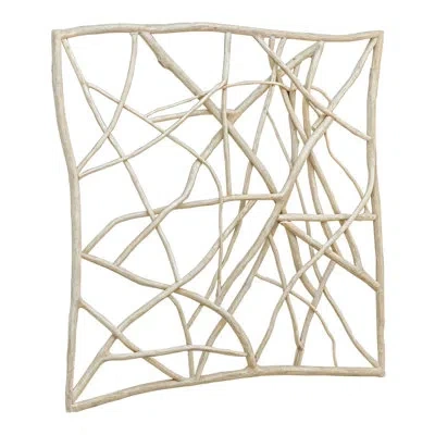 Uttermost Tangled Up Outdoor Teak Wall Decor In Brown