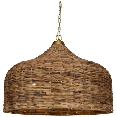 Uttermost Tauranga 30" Wide 5 Lt Sea Grass Pendant