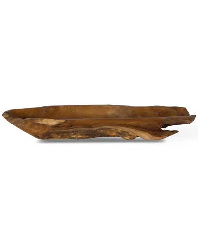 UTTERMOST UTTERMOST TEAK LEAF BOWL